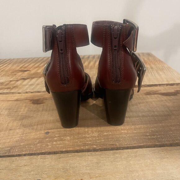 Free People x Jeffrey Campbell Hendrix Heels in Merlot NWOB Size 6 - Picture 11 of 15